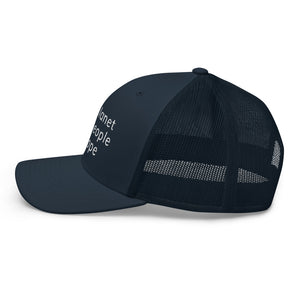 Structured Mesh-Back Cap with Six Words