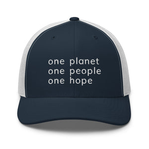 Structured Mesh-Back Cap with Six Words