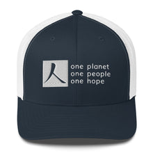Load image into Gallery viewer, Structured, Mesh-Back Cap with Box Logo and Tagline
