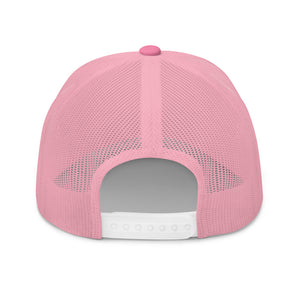 Structured Mesh-Back Cap with Six Words
