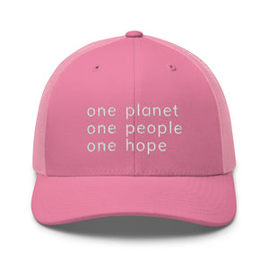Structured Mesh-Back Cap with Six Words