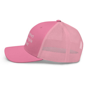 Structured Mesh-Back Cap with Six Words