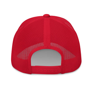 Structured Mesh-Back Cap with Six Words