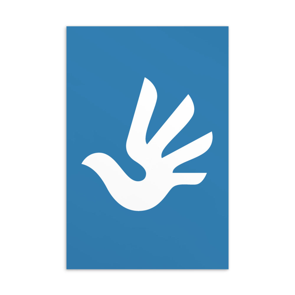 Postcard with Human Rights Symbol