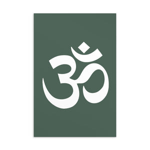 Postcard with Om Symbol