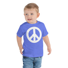 Load image into Gallery viewer, Toddler Short Sleeve Tee with Peace Symbol
