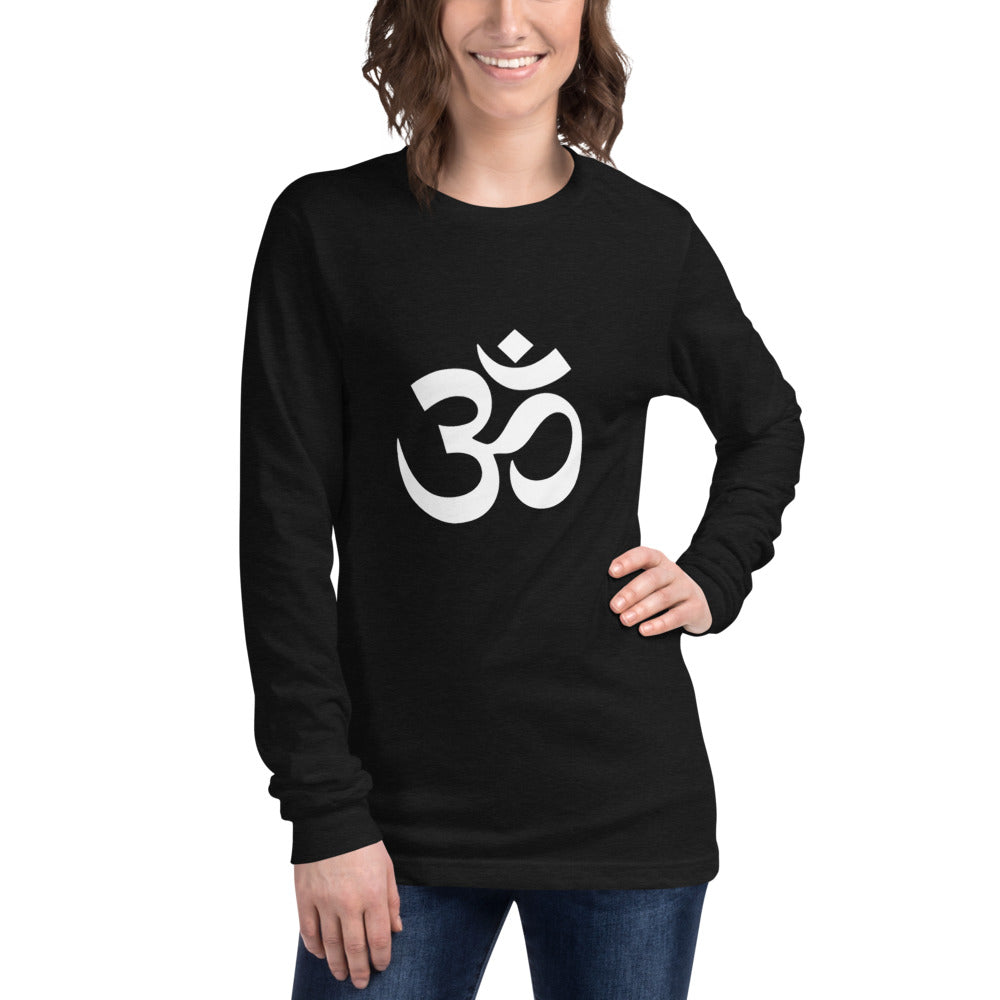 Unisex Long Sleeve Tee with Om Symbol