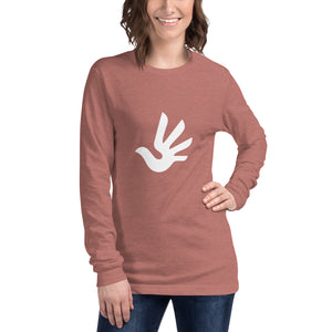 Unisex Long Sleeve Tee with Human Rights Symbol