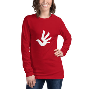 Unisex Long Sleeve Tee with Human Rights Symbol