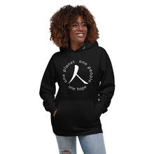 Load image into Gallery viewer, Unisex Hoodie with Humankind Symbol and Globe Tagline
