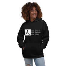 Load image into Gallery viewer, Unisex Hoodie with Box Logo and Tagline
