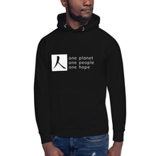 Load image into Gallery viewer, Unisex Hoodie with Box Logo and Tagline
