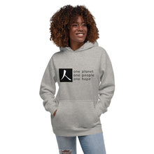 Load image into Gallery viewer, Unisex Hoodie with Box Logo and Tagline
