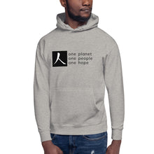 Load image into Gallery viewer, Unisex Hoodie with Box Logo and Tagline
