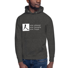 Load image into Gallery viewer, Unisex Hoodie with Box Logo and Tagline
