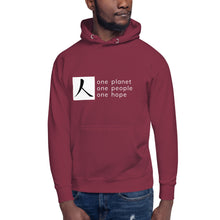 Load image into Gallery viewer, Unisex Hoodie with Box Logo and Tagline
