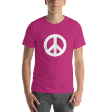 Load image into Gallery viewer, Short-Sleeve T-Shirt with Peace Symbol
