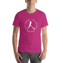 Load image into Gallery viewer, Short-Sleeve T-Shirt with Humankind Symbol and Globe Tagline
