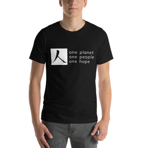 Short-Sleeve T-Shirt with Box Logo and Tagline