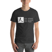 Load image into Gallery viewer, Short-Sleeve T-Shirt with Box Logo and Tagline
