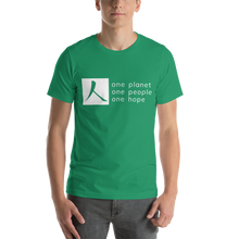 Load image into Gallery viewer, Short-Sleeve T-Shirt with Box Logo and Tagline
