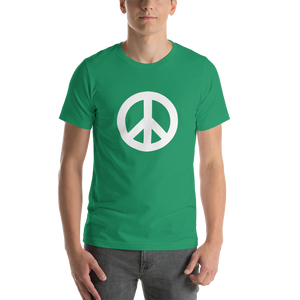 Short-Sleeve T-Shirt with Peace Symbol