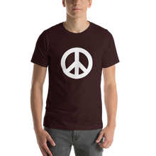 Load image into Gallery viewer, Short-Sleeve T-Shirt with Peace Symbol
