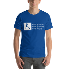 Load image into Gallery viewer, Short-Sleeve T-Shirt with Box Logo and Tagline
