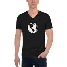 Load image into Gallery viewer, Short Sleeve V-Neck T-Shirt with Earth
