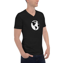 Load image into Gallery viewer, Short Sleeve V-Neck T-Shirt with Earth
