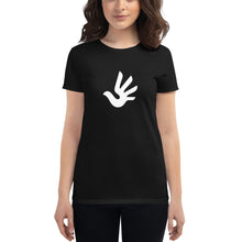 Load image into Gallery viewer, Women&#39;s short sleeve T-shirt with Human Rights Symbol
