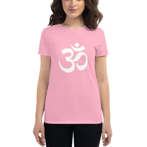 Women's short sleeve T-shirt with Om Symbol