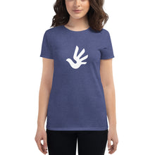 Load image into Gallery viewer, Women&#39;s short sleeve T-shirt with Human Rights Symbol
