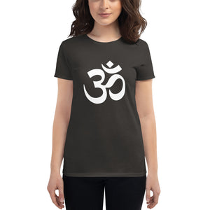 Women's short sleeve T-shirt with Om Symbol