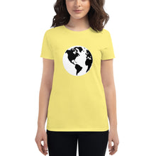 Load image into Gallery viewer, Women&#39;s short sleeve T-shirt with Earth
