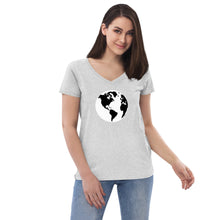 Load image into Gallery viewer, Women’s Recycled V-neck with Earth
