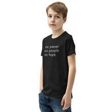 Load image into Gallery viewer, Youth Short Sleeve T-Shirt with Six Words
