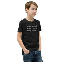 Load image into Gallery viewer, Youth Short Sleeve T-Shirt with Six Words
