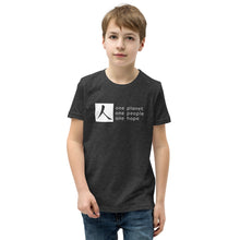 Load image into Gallery viewer, Youth Short Sleeve T-Shirt with Box Logo and Tagline
