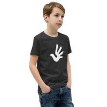 Load image into Gallery viewer, Youth Short Sleeve T-Shirt with Human Rights Symbol
