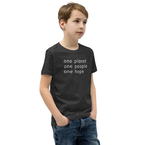 Youth Short Sleeve T-Shirt with Six Words