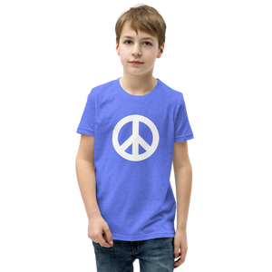 Youth Short Sleeve T-Shirt with Peace Symbol