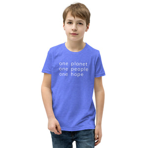 Youth Short Sleeve T-Shirt with Six Words