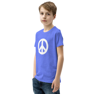 Youth Short Sleeve T-Shirt with Peace Symbol