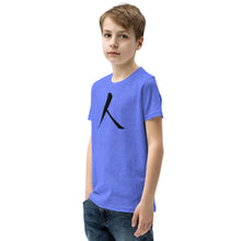 Load image into Gallery viewer, Youth Short Sleeve T-Shirt with Black Humankind Symbol
