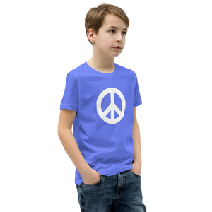 Youth Short Sleeve T-Shirt with Peace Symbol