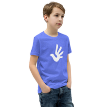 Load image into Gallery viewer, Youth Short Sleeve T-Shirt with Human Rights Symbol
