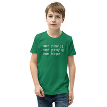 Load image into Gallery viewer, Youth Short Sleeve T-Shirt with Six Words
