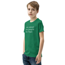 Load image into Gallery viewer, Youth Short Sleeve T-Shirt with Six Words
