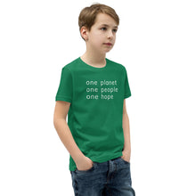 Load image into Gallery viewer, Youth Short Sleeve T-Shirt with Six Words
